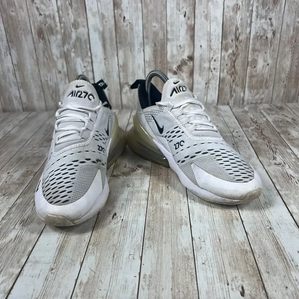 Nike Air Max 270 Sneakers‎ White Mesh Breathable Athletic Shoes US 7_6